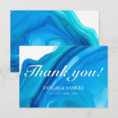 ETHERISCHE GOLF Trouwen Dank u kaarten (Voorkant / Achterkant)