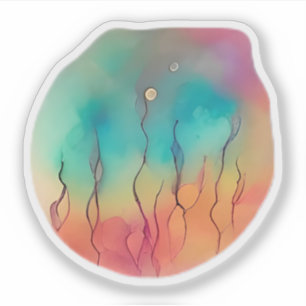 etherische groei sticker