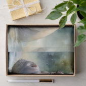 Etherische hippo Waterverf Tissuepapier (Geschenk)