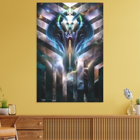 Etherische koningin van galaxy Canvas (Insitu (Woonkamer))
