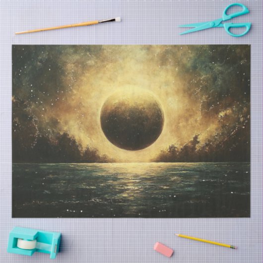 etherische kosmische eclips-ontkoppeling tissuepapier (Craft)