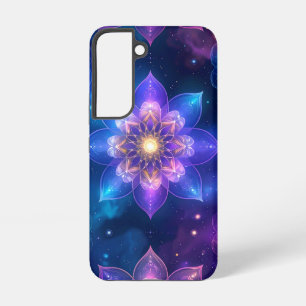 Etherische Kosmische Lotus Glow Telefoonhoes Samsung Galaxy Hoesje