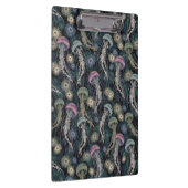 Etherische kwallen en anemonen in Blauwgroen en ro Klembord (Rechts)