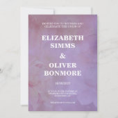 ETHERISCHE LAVENDEL Waterverf bruiloft Kaart (Voorkant)