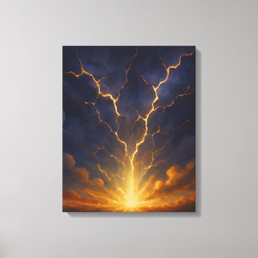 etherische lichtbreking canvas afdruk (Voorkant)