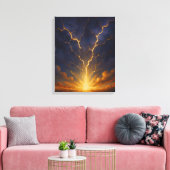 etherische lichtbreking canvas afdruk (Insitu (Woonkamer))