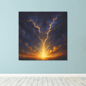 etherische lichtbreking canvas afdruk (Insitu (Houten vloer))