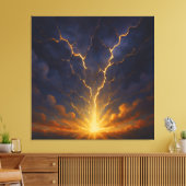 etherische lichtbreking canvas afdruk (Insitu (Woonkamer))