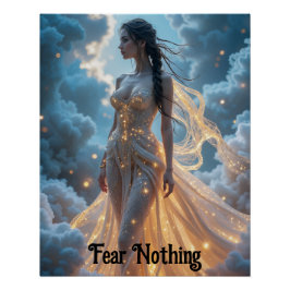 etherische lichte nimf perfect poster