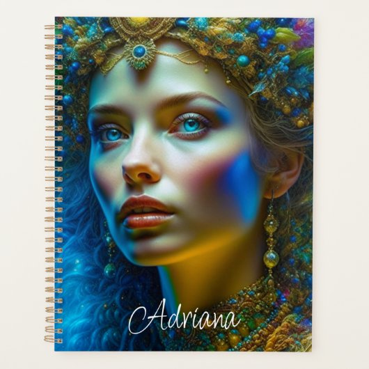 Etherische Magische Fantasie Kunst Mooie Godin Planner (Voorkant)
