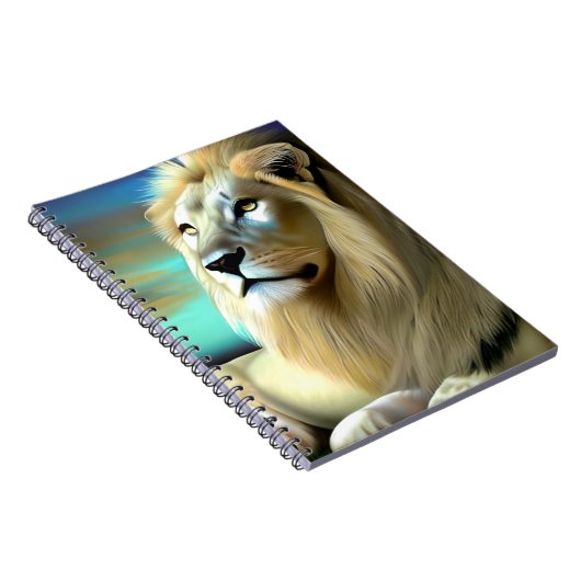Etherische Majestic Leeuwen Notitieboek (Rechterzijde)