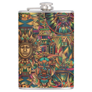 ETHERISCHE MARINE "Levendig Historisch Embleem" Vi Heupfles