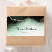 Etherische Mist Ombre Emerald Green Moody Business Etiket (Insitu)