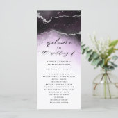 Etherische mist Ombre Ultra Violet bruiloft ceremo Programma (Staand voorkant)
