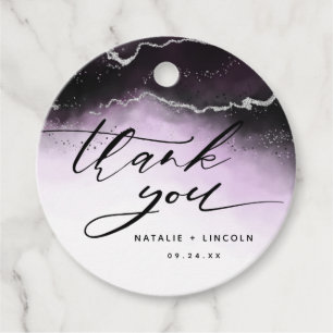 Etherische Mist Ombre Ultra Violet Moody Dank u Bedankjes Labels