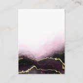 Etherische mist ombre wijn bordeaux bruiloft detai informatiekaartje (Achterkant)