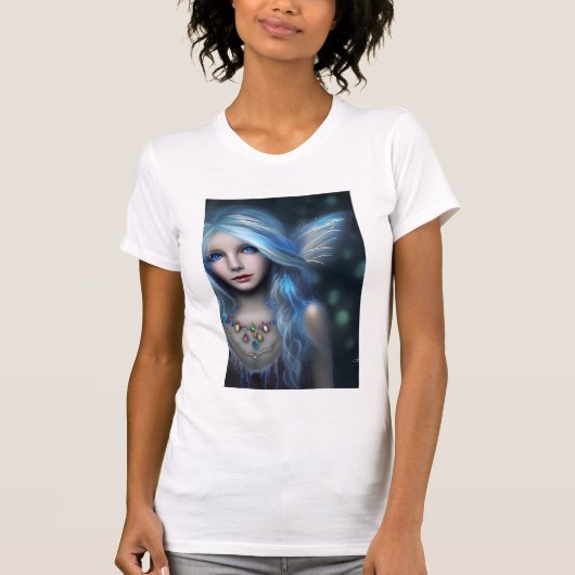 Etherische mystieke fee meisje t-shirt (Voorkant)