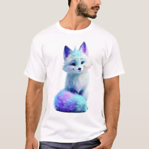 Etherische Neon Vorst Poolvos Mannen T-shirt