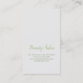 etherische olie Massage SPA Aromatherapie Afspraak Afsprakenkaartje (Achterkant)