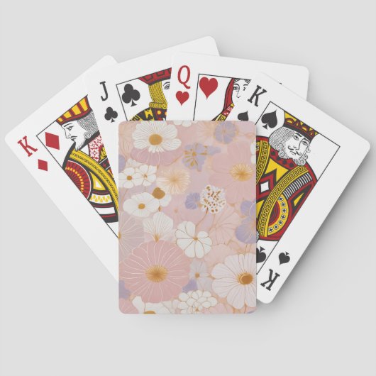 Etherische Pastelbloei Pokerkaarten (Achterkant)