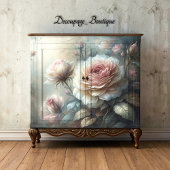 Etherische Roos Decoupage Tissuepapier