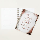 Etherische rustieke Herfst verbrand Sinaasappel hu Planner (Display)