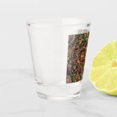 ETHERISCHE Saffier "Levendig Historisch Embleem" S Shot Glas (Links)