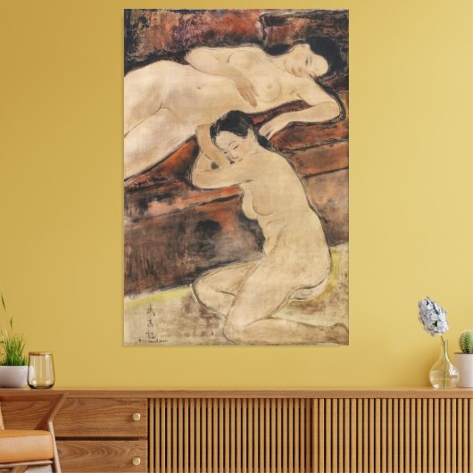 Etherische schoonheden" canvas afdruk (Insitu (Woonkamer))