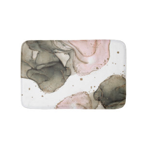 Etherische Stemming Roze Zwart Goud Inkt Fantasie Badmat
