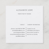 Etherische straling | Roze & Goud Vierkante Visitekaartje (Achterkant)