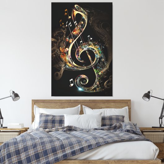 Etherische symfonie canvas afdruk (Insitu (Slaapkamer))