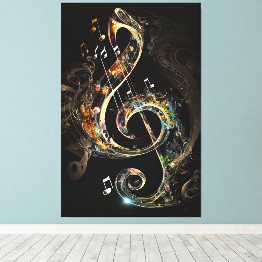 Etherische symfonie canvas afdruk (Insitu (Houten vloer))