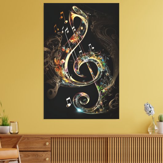 Etherische symfonie canvas afdruk (Insitu (Woonkamer))