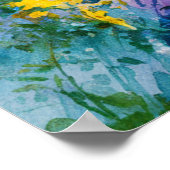 *~* Etherische TV2 Wilde Bloemen Vijver Lelie Pads Poster (Hoek)