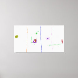 Etherische Verbindingen  Minimalistische Pastel Ab Canvas Afdruk