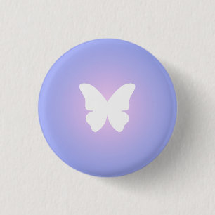 etherische vlindergloed ronde button 3,2 cm