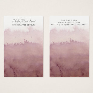 Etherische Waterverf Oorbel Sieraden Display Kaart