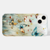 Etherische Waterverf Vlinder Tuin Telefoon Case (Achterkant (horizontaal))