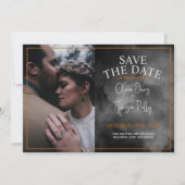 ETHERISCHE Waterverf Zwart Moody Halloween Gothic Save The Date (Voorkant)