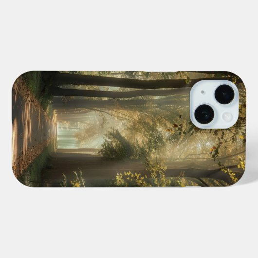 Etherische weg onder de bomen Case-Mate iPhone case (Achterkant (horizontaal))
