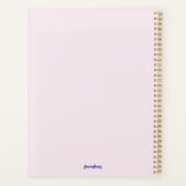 etherische witte pauw planner (Achterkant)