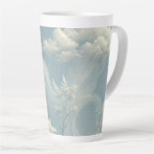 etherische wolken latte mok (Rechterhoek)