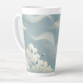 etherische wolken latte mok (Linkerhoek)