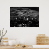 Etherische wolken: NYC Skyline, Empire State Bldg  Poster (Keuken)