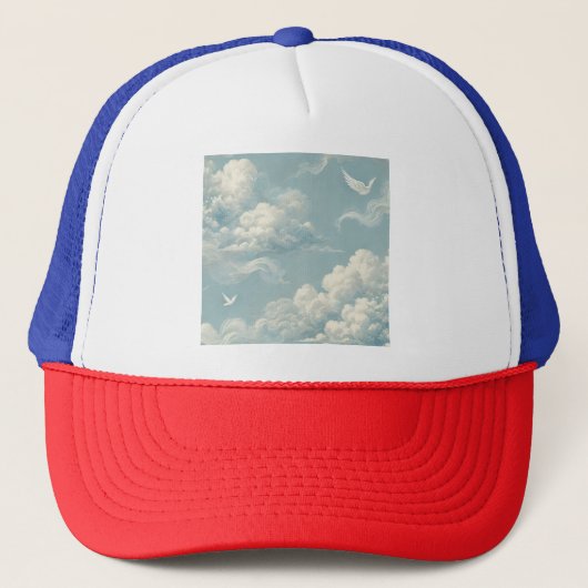 etherische wolken trucker pet (Voorkant)