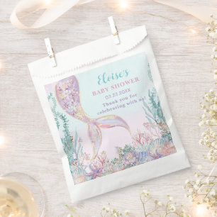 ETHERISCHE Zeemeermin onder het Zeeen Baby shower Bedankzakje