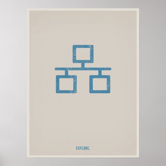 Ethernet minimalistisch poster (Voorkant)