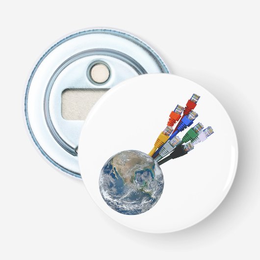 Ethernet Network Connected Earth Button Flesopener (Voorkant)