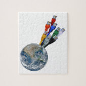 Ethernet Network Connected Earth Legpuzzel (Verticaal)