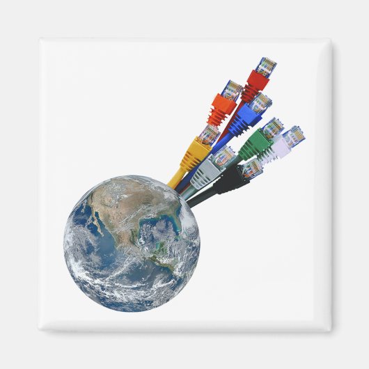 Ethernet Network Connected Earth Magneet (Voorkant)